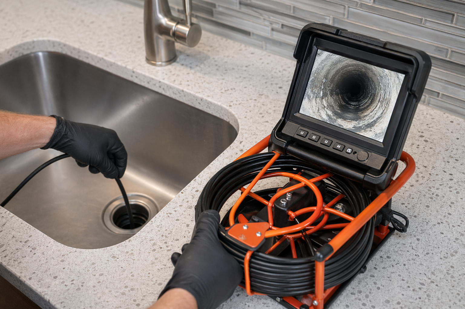 Drain Camera Inspection page preview.