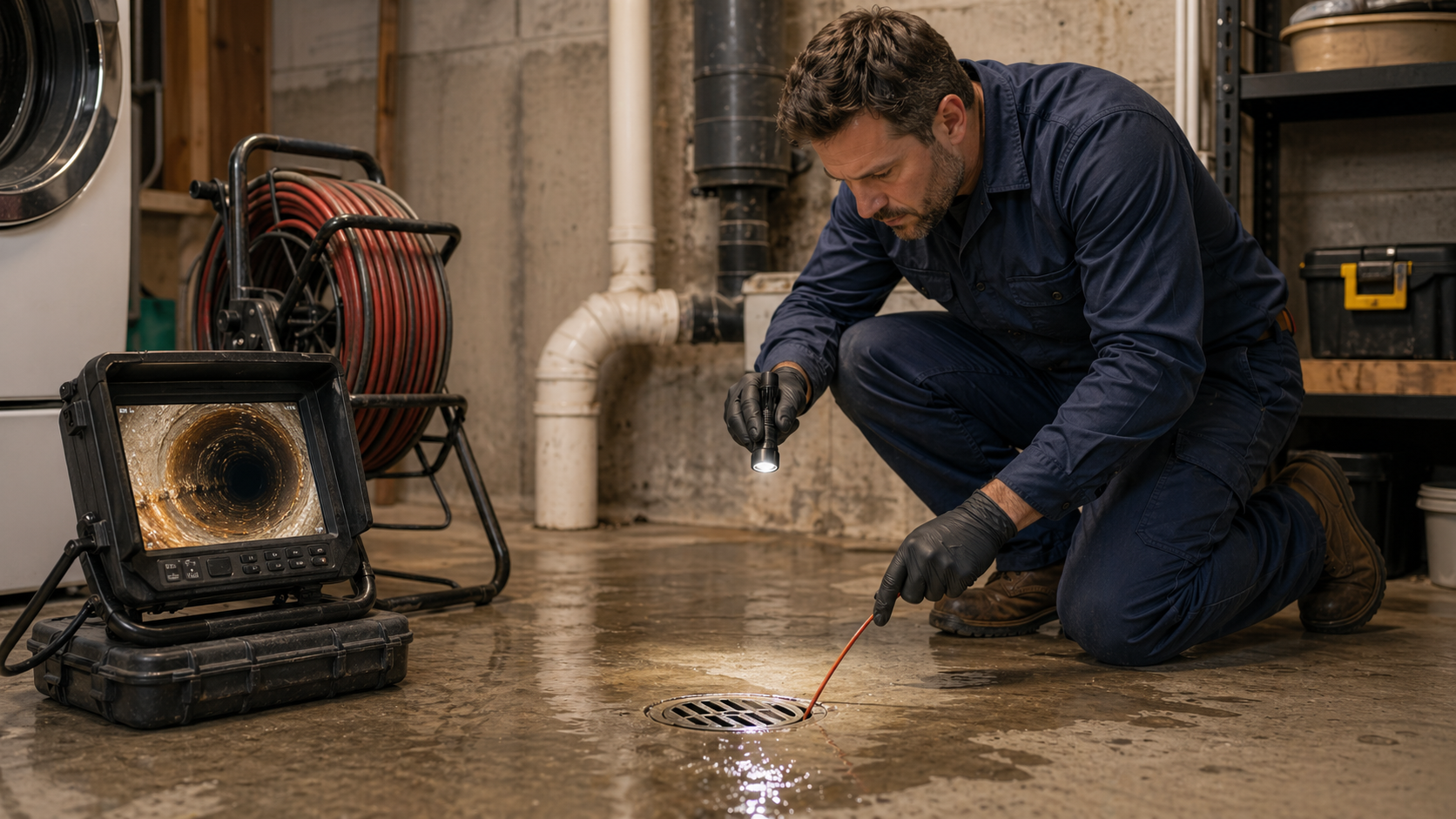 Floor Drain Backup: What It Means and Whether the Problem Is the Drain or the Main Line article image for Floor Drain Cleaning.