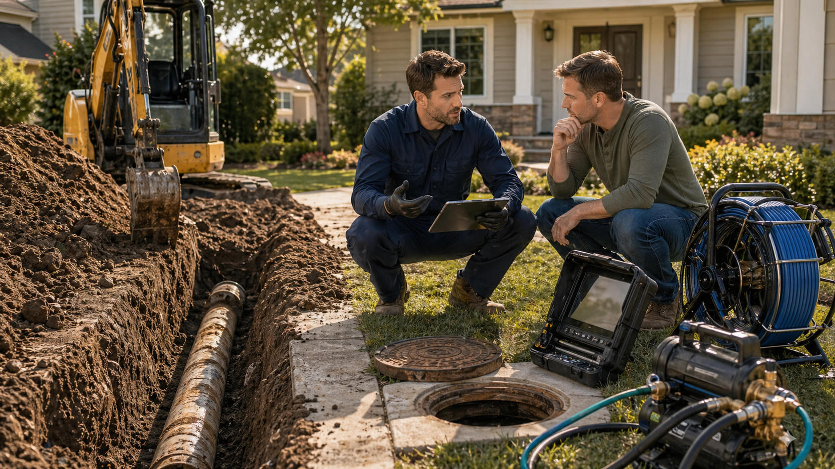 Trenchless Sewer Repair vs. Sewer Excavation: Which Method Fits Your Line? article image for Trenchless Sewer Repair.
