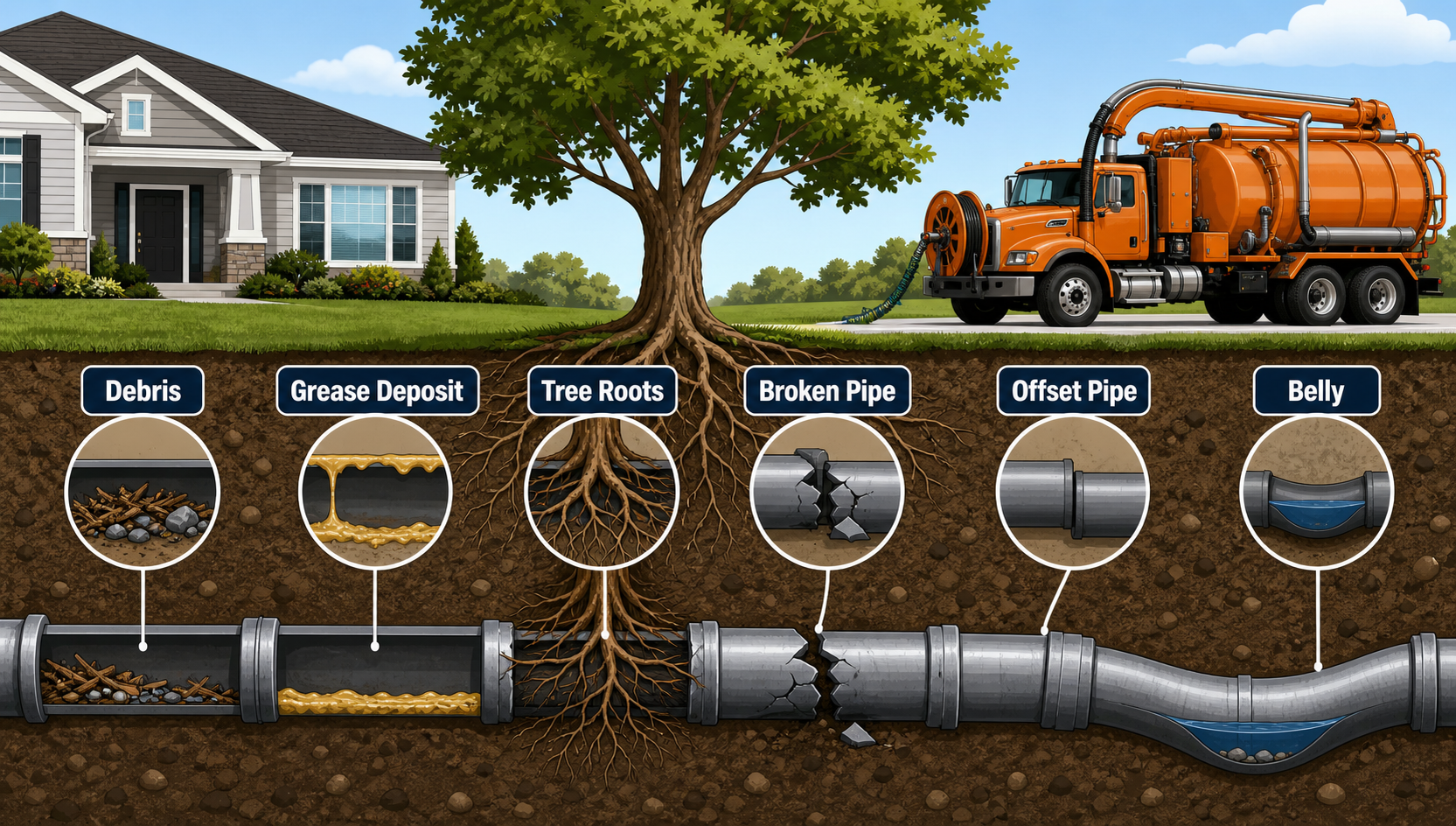 What Are the Signs of a Main Sewer Line Problem? article image for Sewer Camera Inspection.